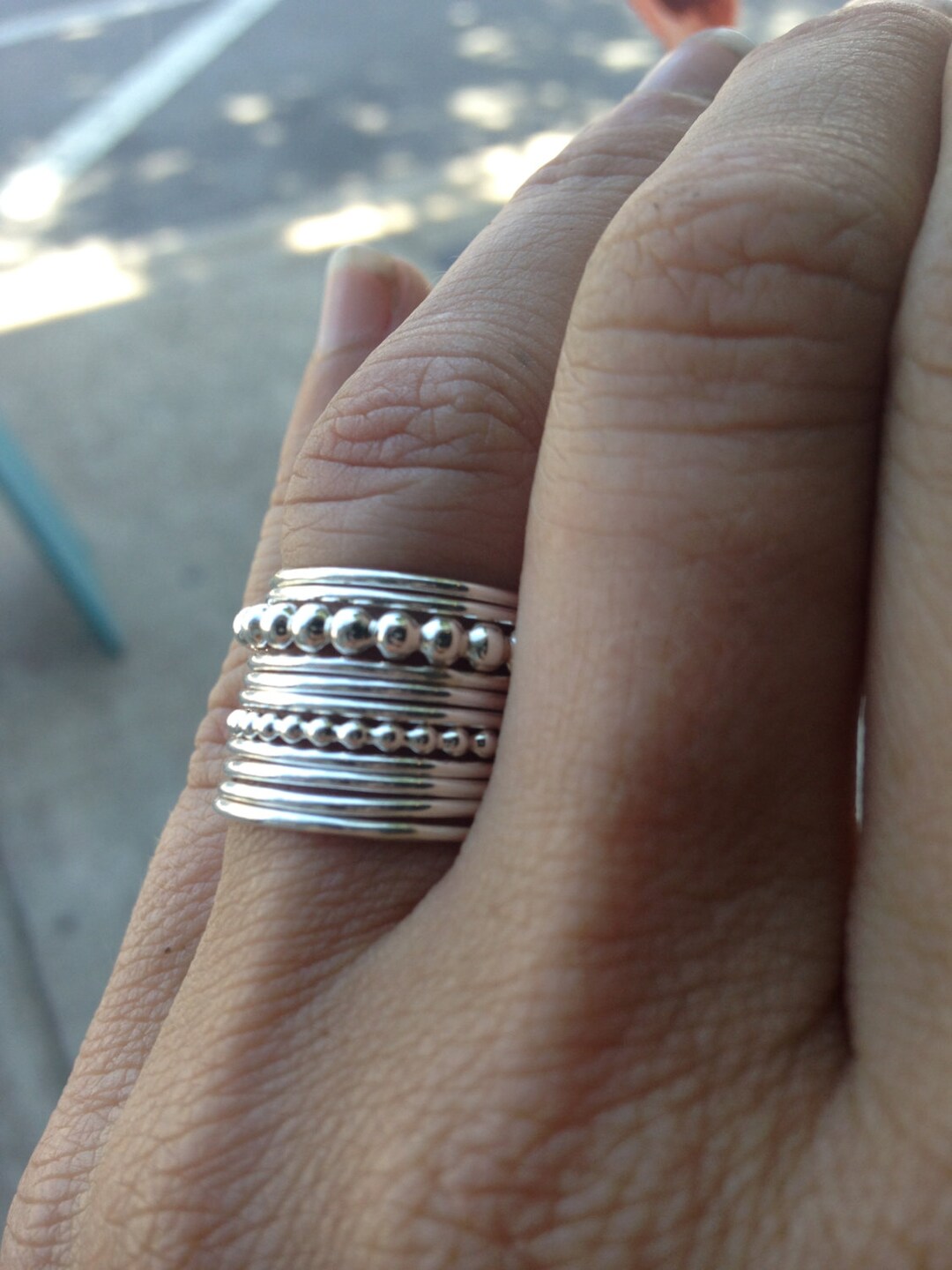 Set of 11 Sterling Silver Stacking Rings FREE DOMESTIC SHIPPING Etsy