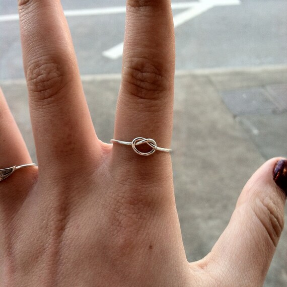 Buy Sterling Silver Smooth Finished Knot Ring Custom Made to Order