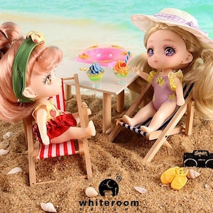 13cm Movable Joint Doll with Hair Transplant Craft, Handmade Clothes, Accompanying Toy