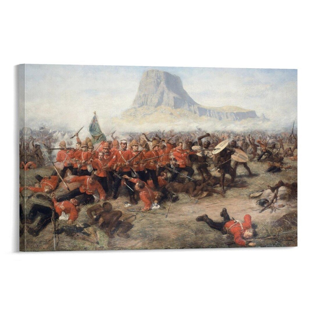 Battle of Isandlwana 1879 Historical Canvas Print, Vintage Military ...