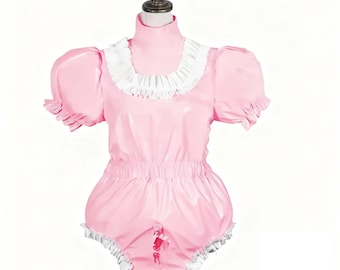 大人用ベビーパーカー、女装用PVC製ロック式ロールプレイングコスチューム、カスタマイズ可能。