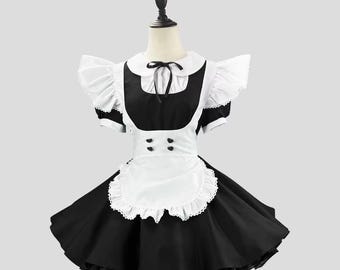 Anime Maid Outfit, Lolita Dress, Holiday/Party Cosplay Costume – Customizable