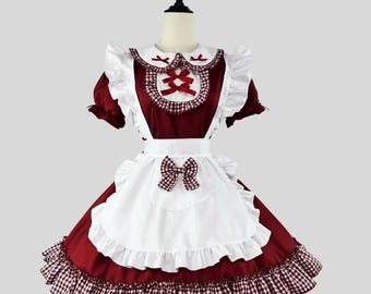 ロリータプリンセスドレス、パーティーメイド、コスプレ、カスタマイズ可能。