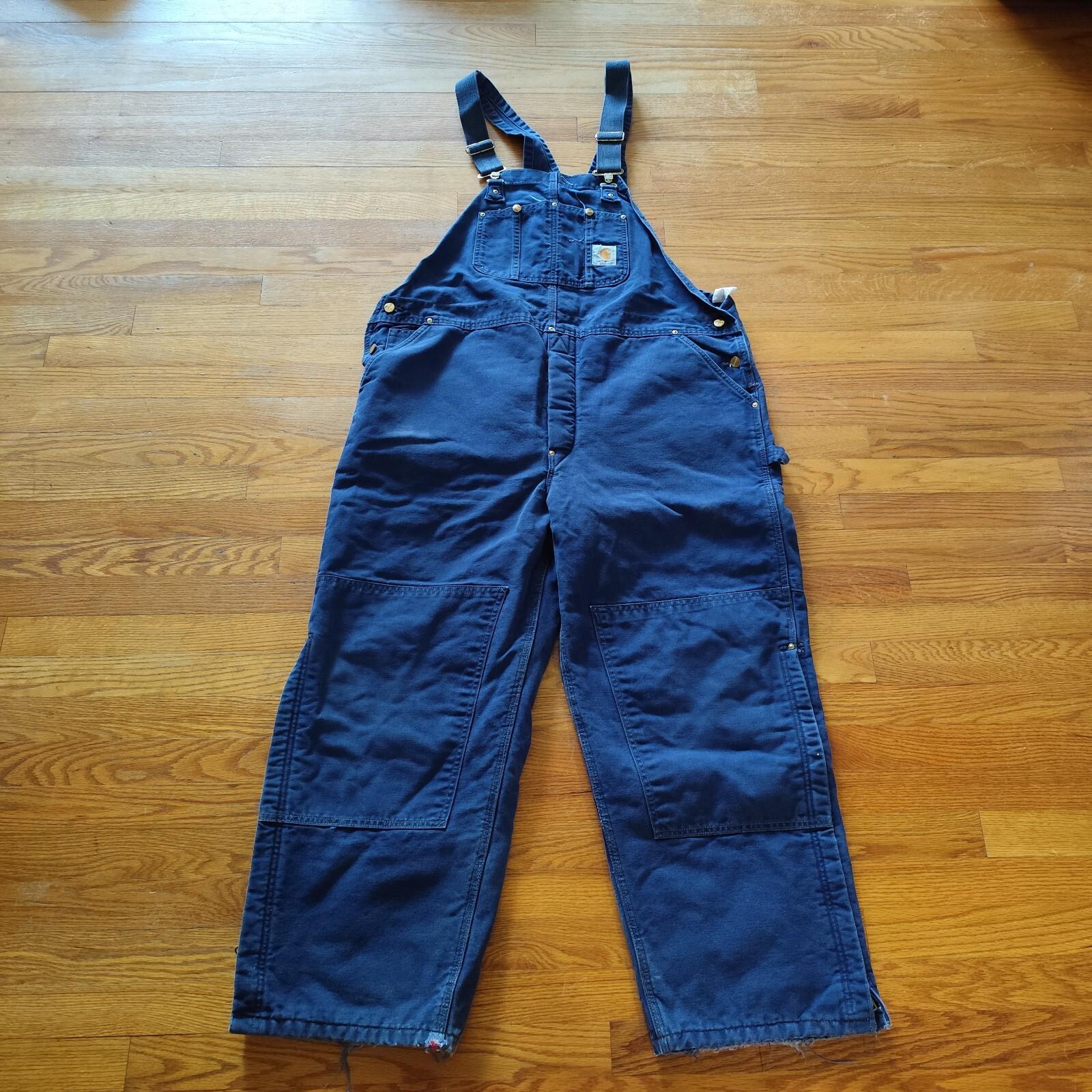 Carhartt Overalls Navy - Etsy