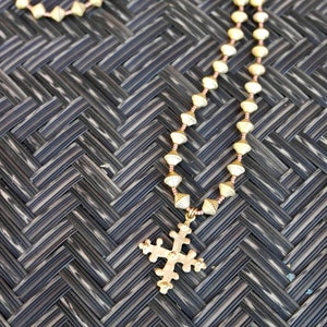 Gold Glam Cross Necklace