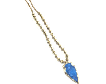 Gold and Great Arrowhead Necklace
