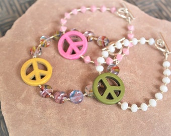 Peace and LUV Bracelet