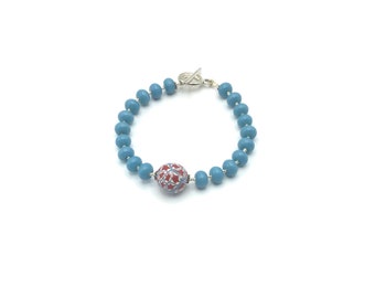 Pop of Blue Bracelet
