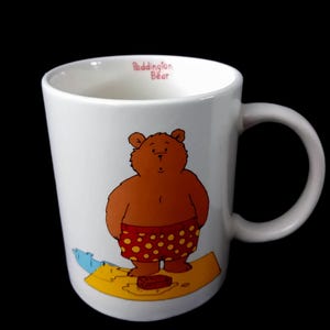 Vintage Paddington-mugg - Handmålad, liten storlek