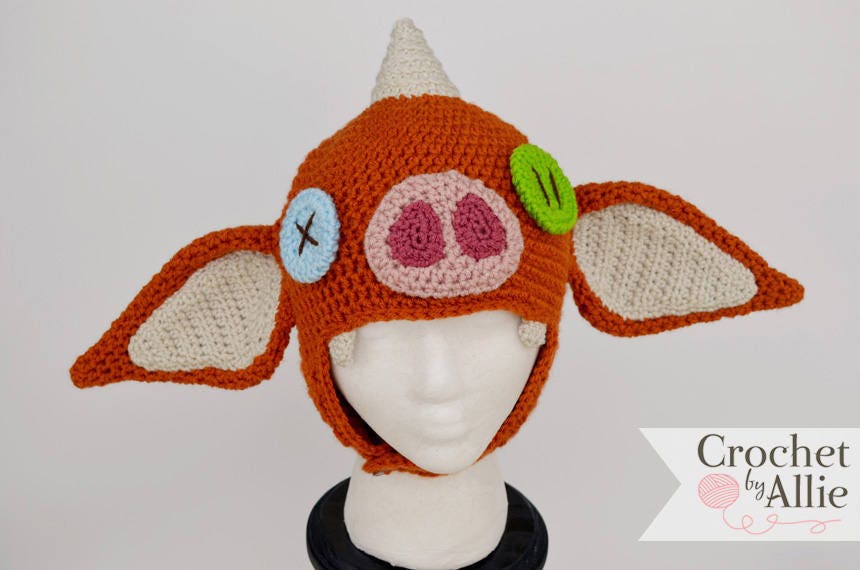 Zelda Bokoblin Crochet Hat Crochet Bokoblin Hat- MADE TO ORDER - Etsy main image 4