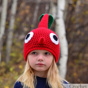 Red Pikmin Hat, Crochet By Allie