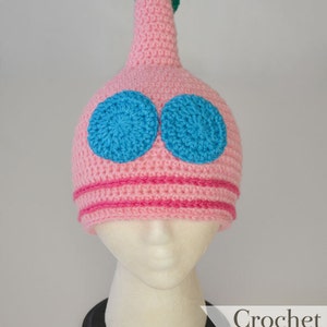 Pink Winged Pikmin Hat, 2T - Adult, Crochet By Allie