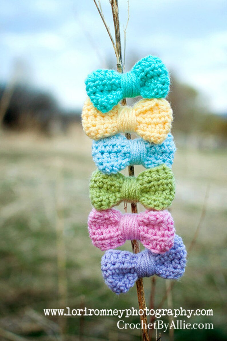 Crochet Bow Crochet by Allie