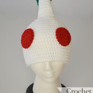 White Pikmin Hat, 2T - Adult, Crochet By Allie