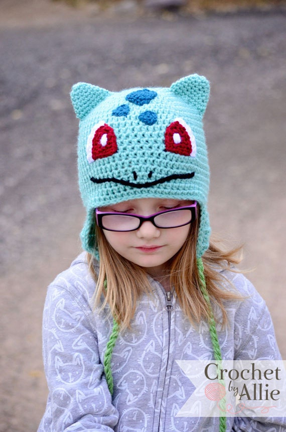 Bulbasaur hat, Pokemon, Crochet By Allie