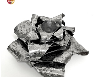 Scultura Modulare in Metallo, Arte Astratta in Ferro, Complemento d'Arredo Artigianale