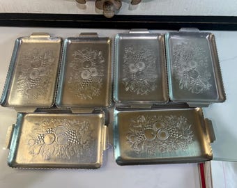 Vintage Aluminium gestempelt Vorspeisenschalen