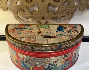 ヨーロッパアンティーク 薬草ボックス /収納缶フランス フランスの薬 ヴィンテージ ブリキ缶 小物箱 タンポル ロシュ製薬