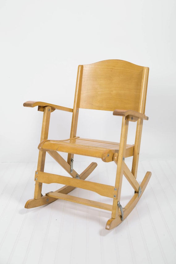 vintage toddler rocking chair antique folding rocking
