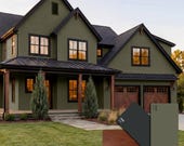 Elegant Green Exterior Color Palette (Benjamin Moore) | 2026 Color Trend