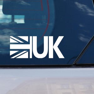 UK Flag Decal - Union Jack Bumper Sticker for Car, Laptop, Window