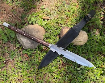 Hand Forged Viking Spear Decor, 5160 Carbon Steel Head, Rosewood Handle, Medieval Norse Replica, Handmade Historical Display Piece