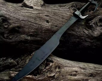 Handmade Spartan Sword | Leonidas Inspired Stainless Steel Collectible with Leather Sheath