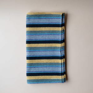 Baumwoll Canvas Tischläufer, Beach Mix Gestreift, Handgemacht