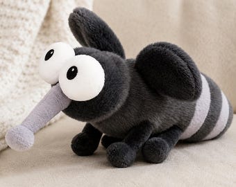 Cute Mosquito Plush Toy, Funny Bug Stuffed Animal, Kawaii Insect Plushie, Soft Cartoon Fly Doll, Cute Room Decor Gift, Kids Plush Toy