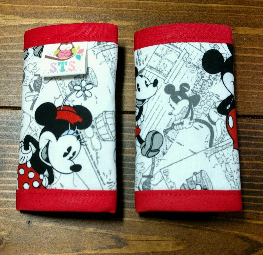 Reversible NEWBORN Car Seat Strap Covers Mickey Minnie Mouse Etsy