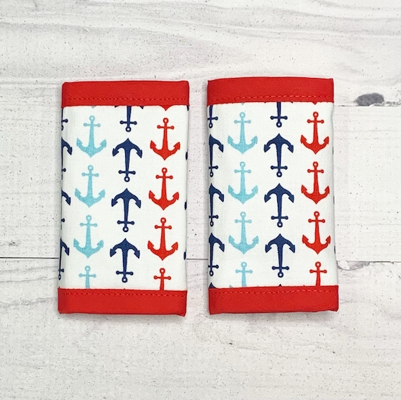 Reversible Baby Toddler Car Seat Strap Covers Nautical Etsy