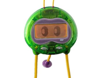 Vintage Vtech Me-Mo-Mo Clock Rare Alien Y2K Interactive Digital Pal
