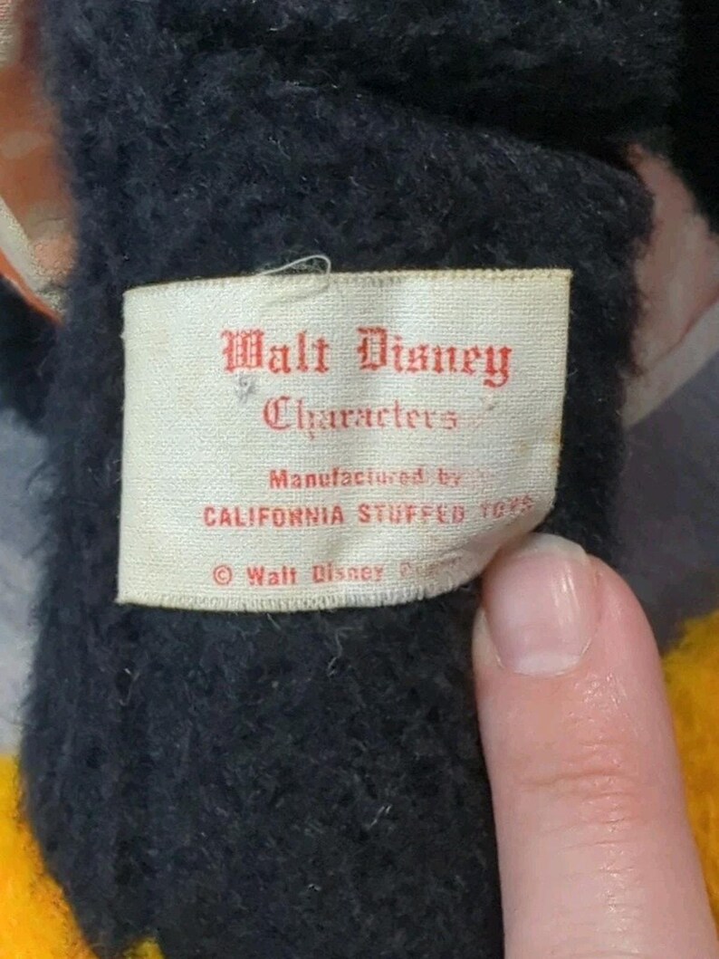 Vintage 1960s Walt Disney Minnie Mouse Plush Dolls (2) Twins image 3