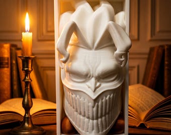 DanDaDan Book Nook STL | Okarun Manga Sculpture 3D Print File | Anime Bookend | Gothic Bookshelf Insert | Digital Download | anime bookends