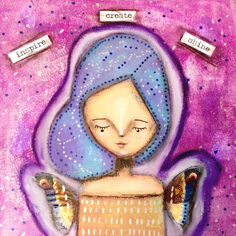 Silence Your Inner Critic ECourse 5 Weeks Inspiration Mixed Media Art Learning Online Art Tuition Art Course Relaxing image 5