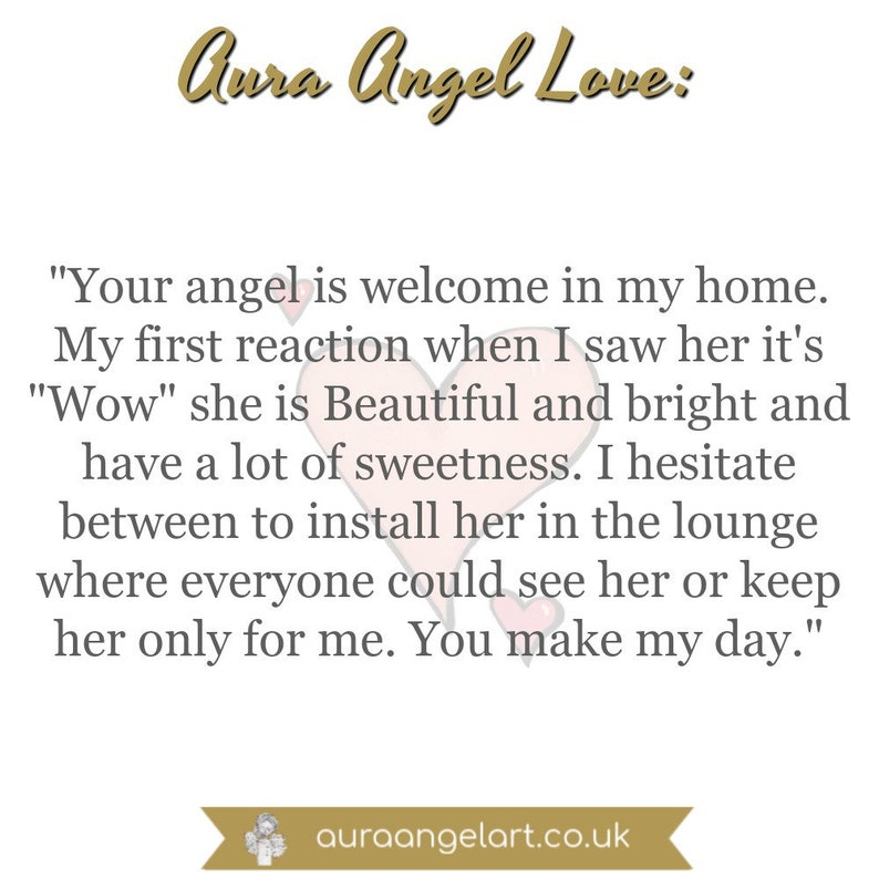 Custom Aura Angel Art one to one, art work, mixed media, aura reading, posted internationally, unique, custom art, artist, spiritual image 4