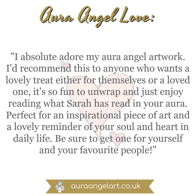 Custom Aura Angel Art one to one, art work, mixed media, aura reading, posted internationally, unique, custom art, artist, spiritual image 10