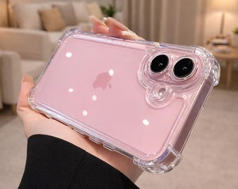 Funda protectora transparente con amortiguación de aire para iPhone, cubierta protectora de acrílico a prueba de golpes.