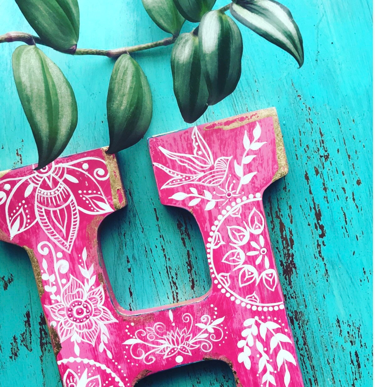 BoHo Colorful Letters | Etsy