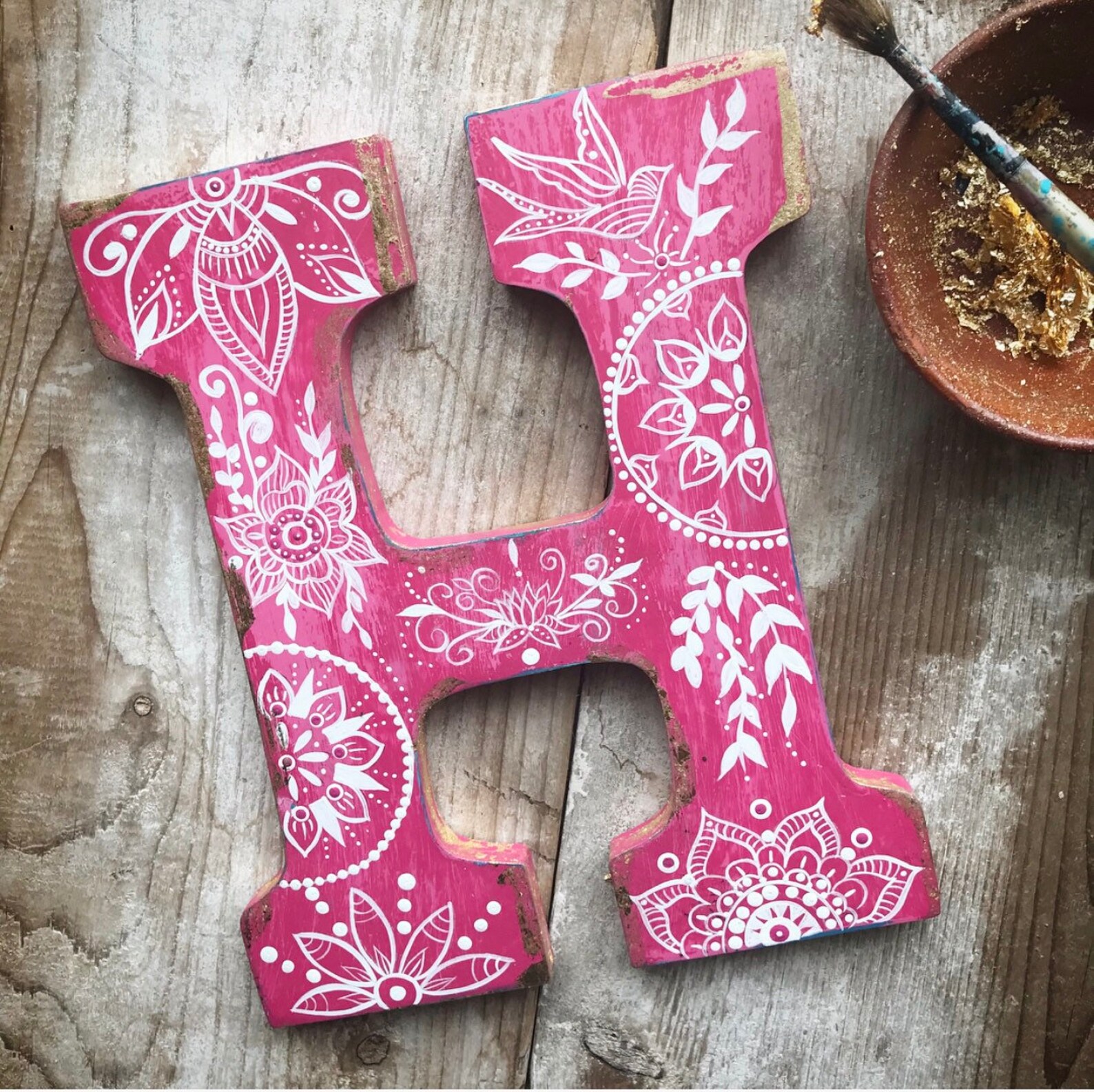 Boho Colorful Letters - Etsy