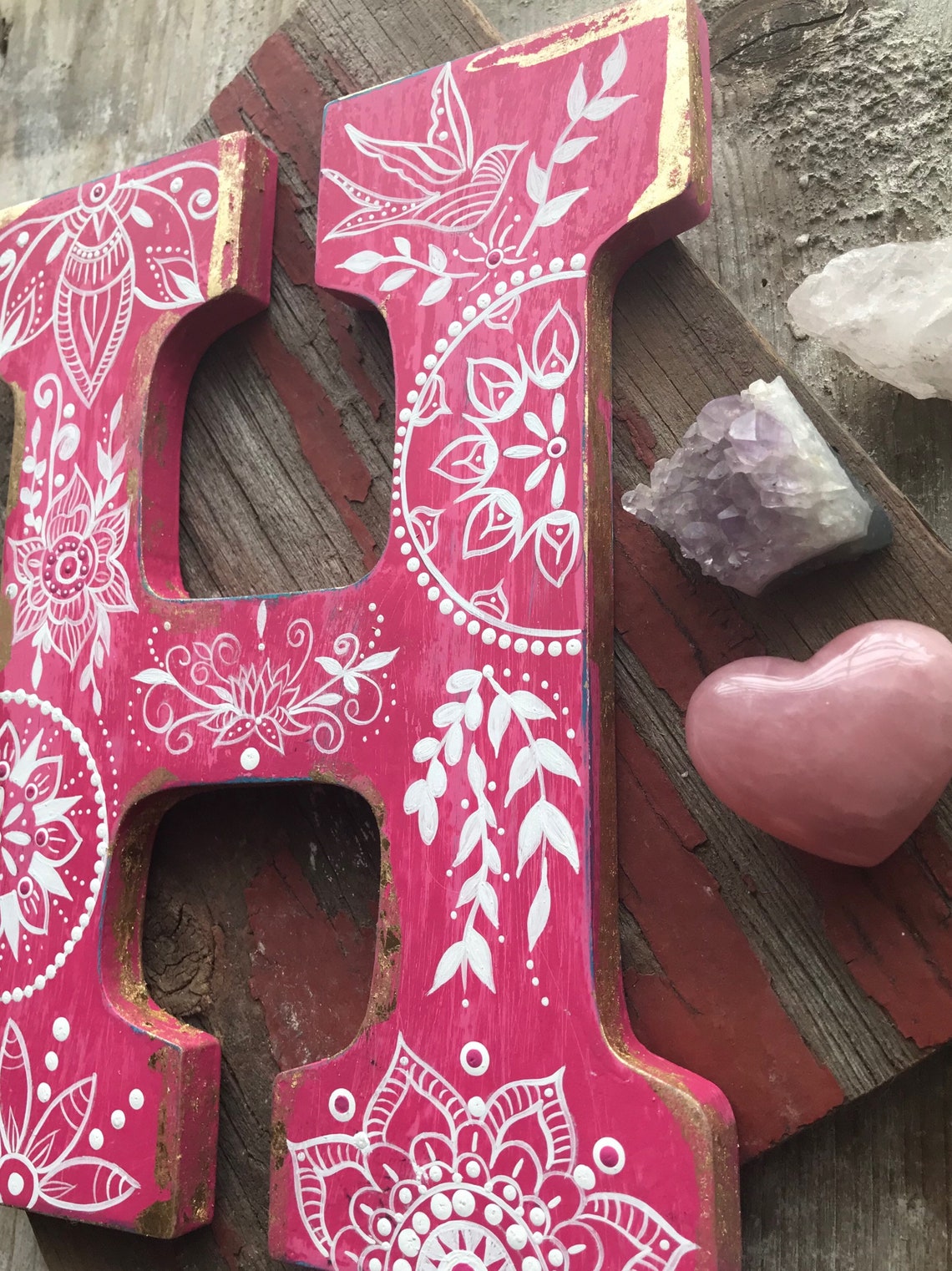 Boho Colorful Letters - Etsy