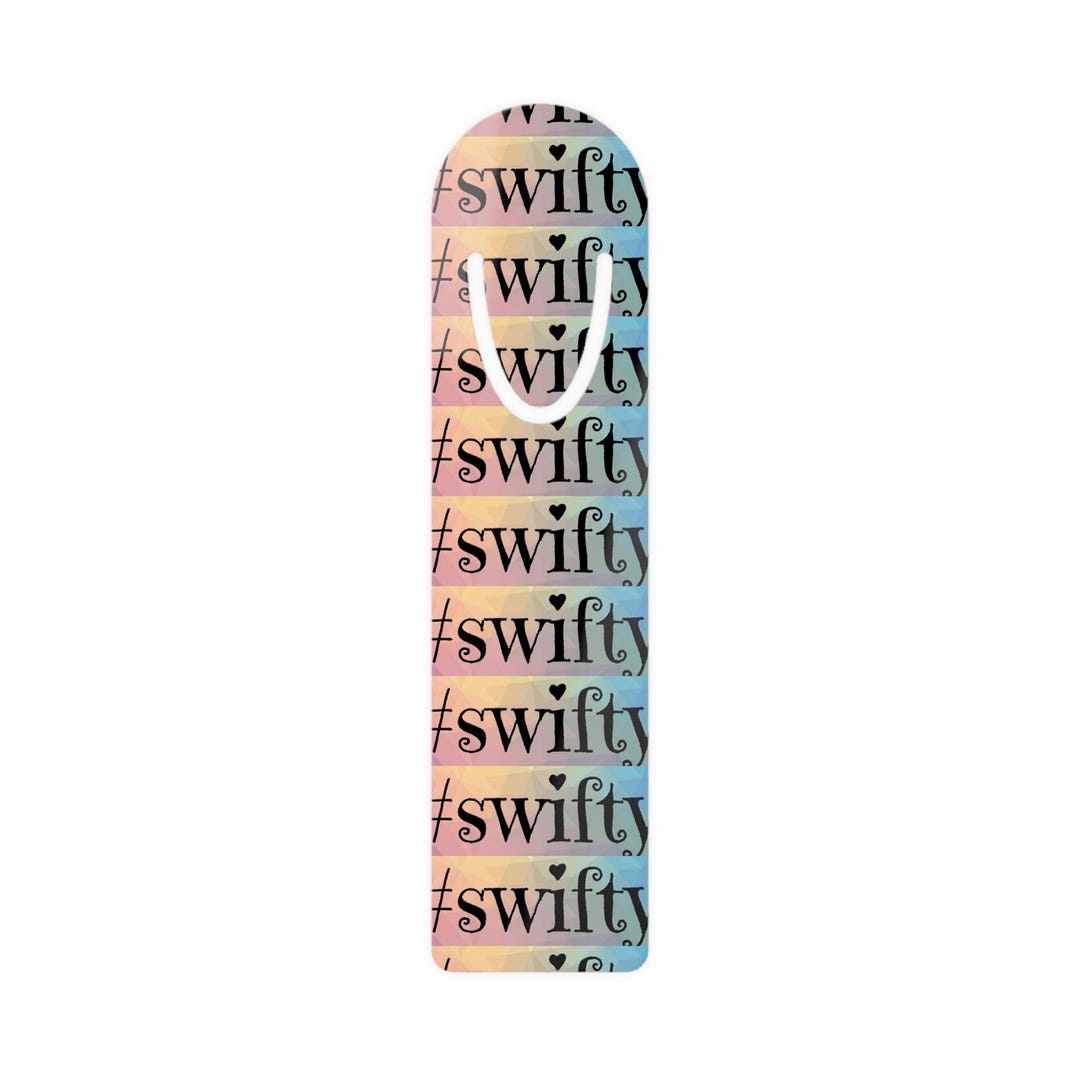 Swifty Script Swifty Script Pattern Bookmark | Pastel Gradient, Metal Corner Hook - Etsy