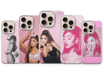 Ariana Grande-telefoonhoesje schattig design hoes voor iPhone 17, 17Pro, 16e, 15, 14, 13, 12, Samsung S25 Fe, S24, A17, A56, Pixel 10Pro, 9A
