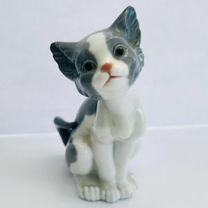 Lladro Cat Figurine - Etsy
