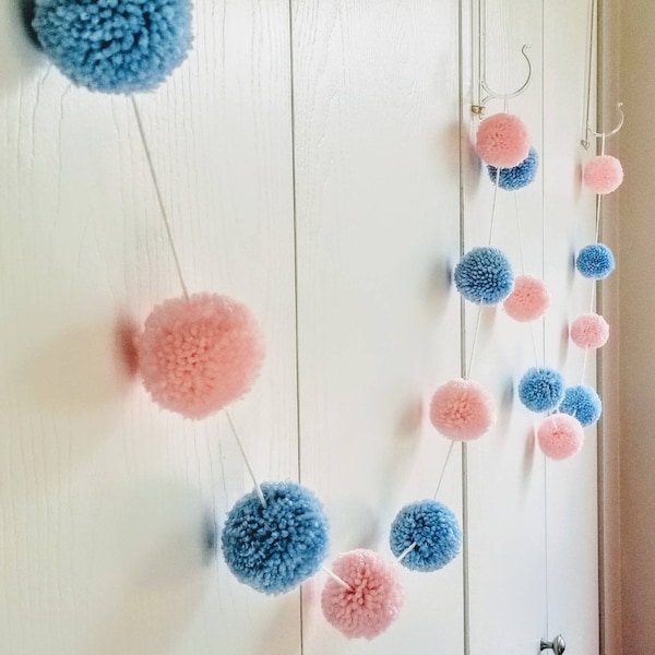 Hanging Pom Poms Etsy