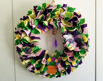 Summer Door Wreath Purple Door Wreath Door Wreath Front Door
