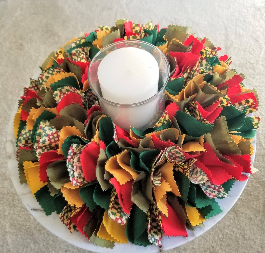 Christmas Candle Rings Candle Centerpiece Holiday Etsy UK