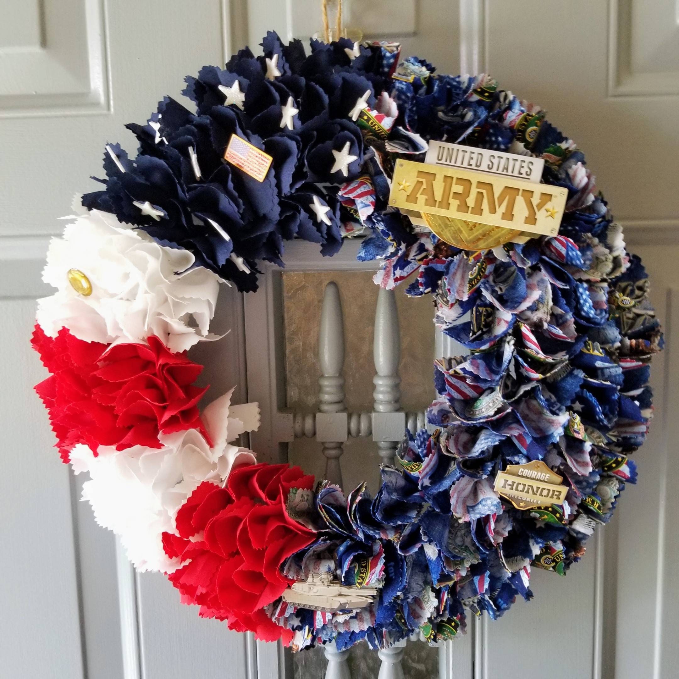 Military Uniform Wreath