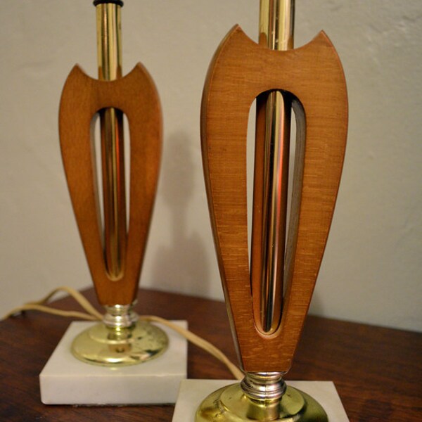 2 Mid Century Modern Lamps