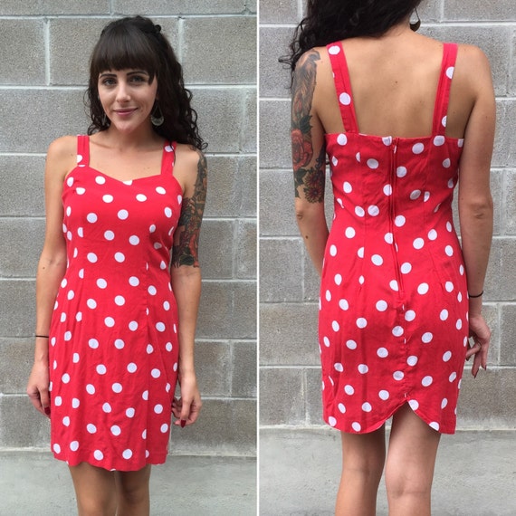 polka dot wiggle dress